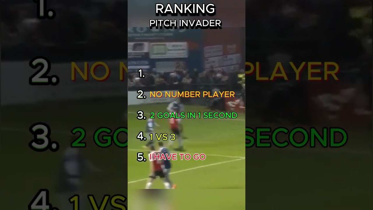 Ranking Top 5 Pitch Invader 😂😦#football #funny #viral #soccer