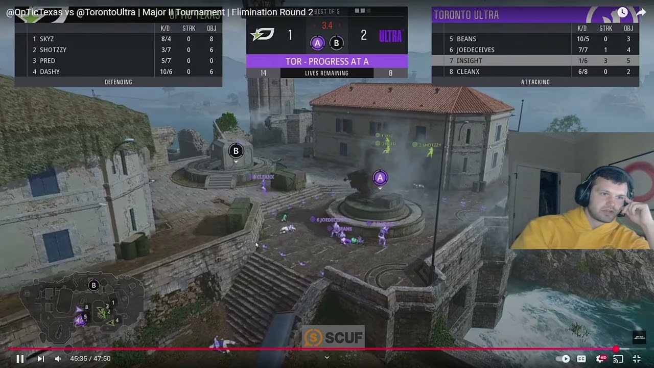 Breakdown - Optic's map 3 throw against Ultra