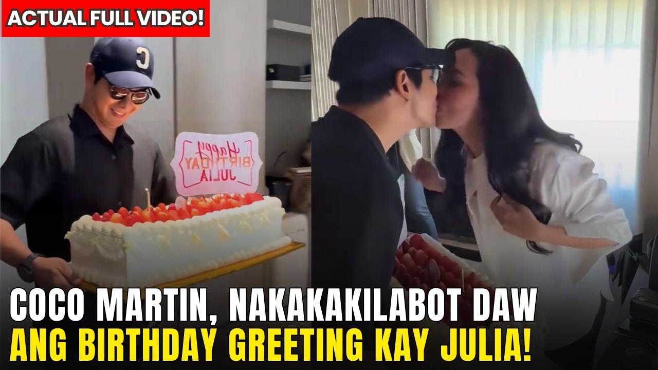 Coco Martin PARANG TEEN AGER sa BIRTHDAY GREETING NYA kay Julia Montes! BE THE JUDGE