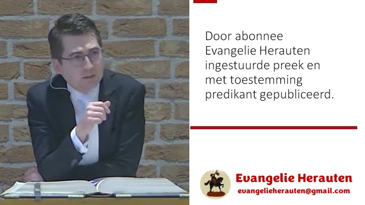 Ds. W.J. van de Velde | Psalm 105:1-11, 42-45 | Zoek de HEERE en bezing Zijn wonderen | Dooppreek |