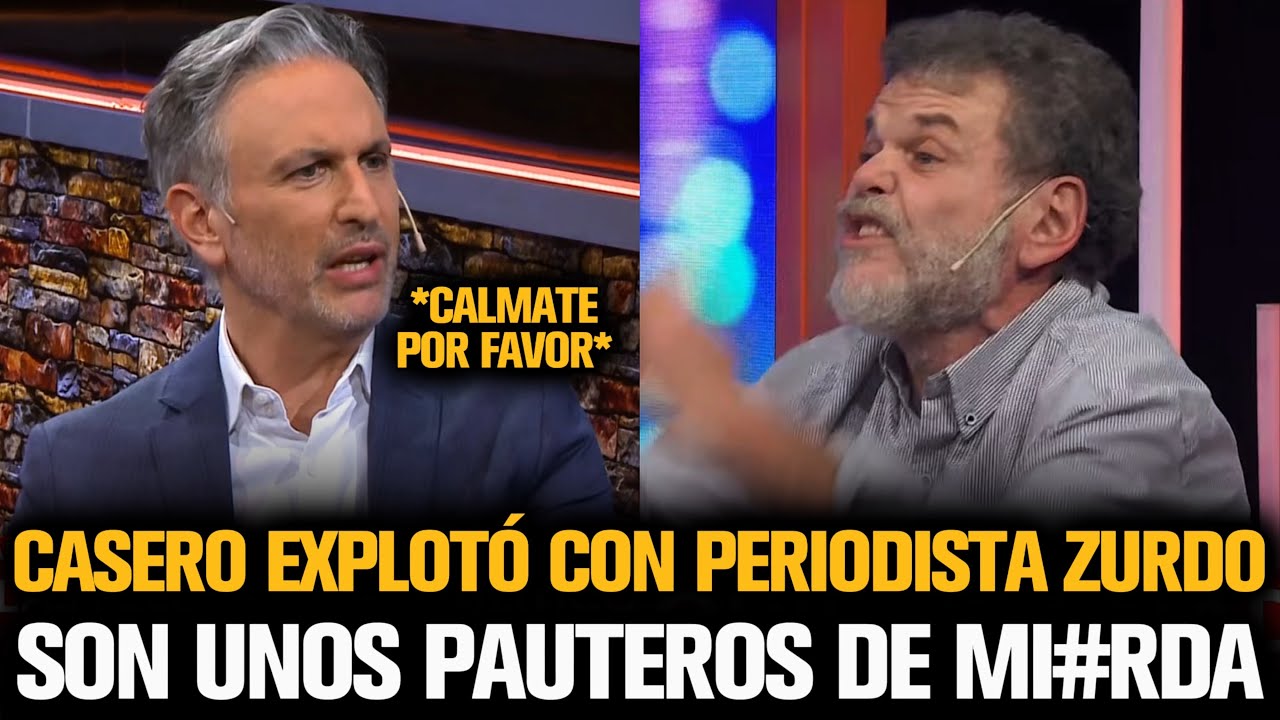 ALFREDO CASERO EXPLOTÓ CON PERIODISTA ZURDO Y SE FUERON A LOS GRITOS
