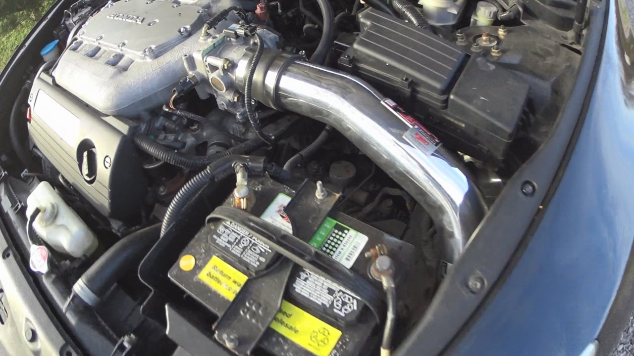 Как установить систему холодного впуска воздуха Injen на Honda Accord Coupe V6 2004 года выпуска