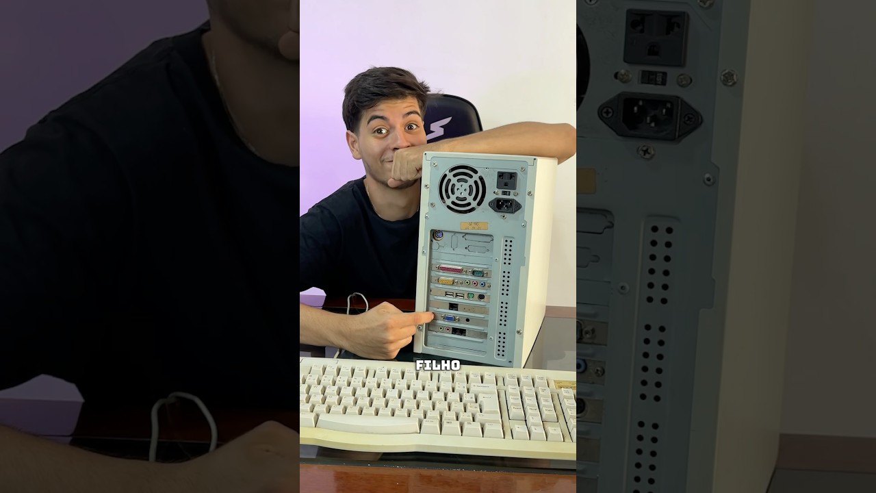 COMPREI UM PC DOS ANOS 90 ANTIGO