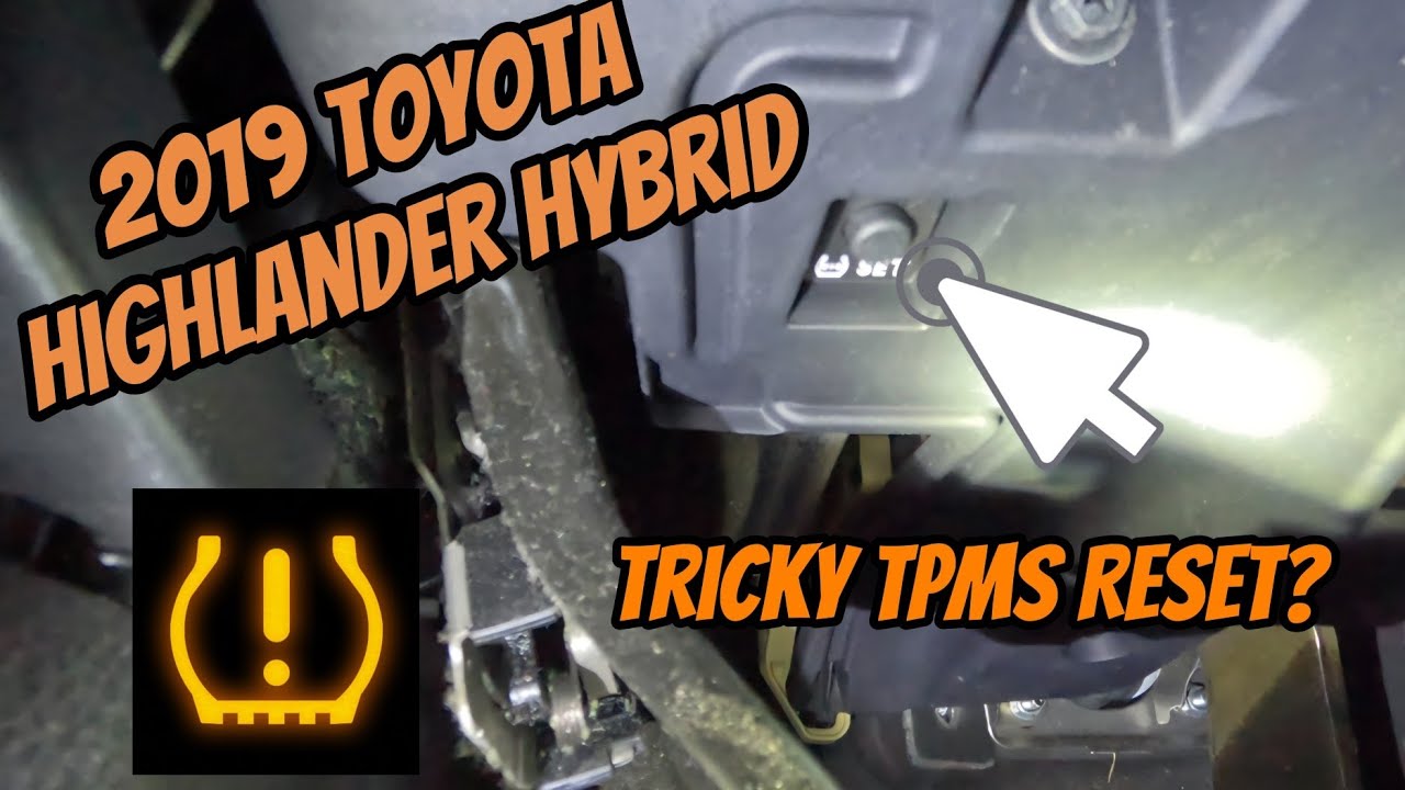 Сброс индикатора TPMS за 60 секунд | Toyota Highlander Hybrid 2019 года (без диагностического ска...