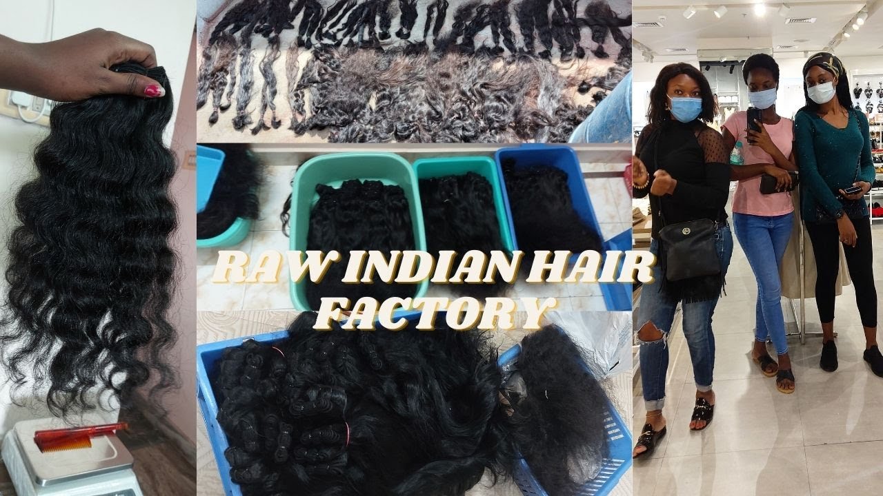 VLOG: Visits To Raw Indian Hair Factory In Chennai/Temple Hair