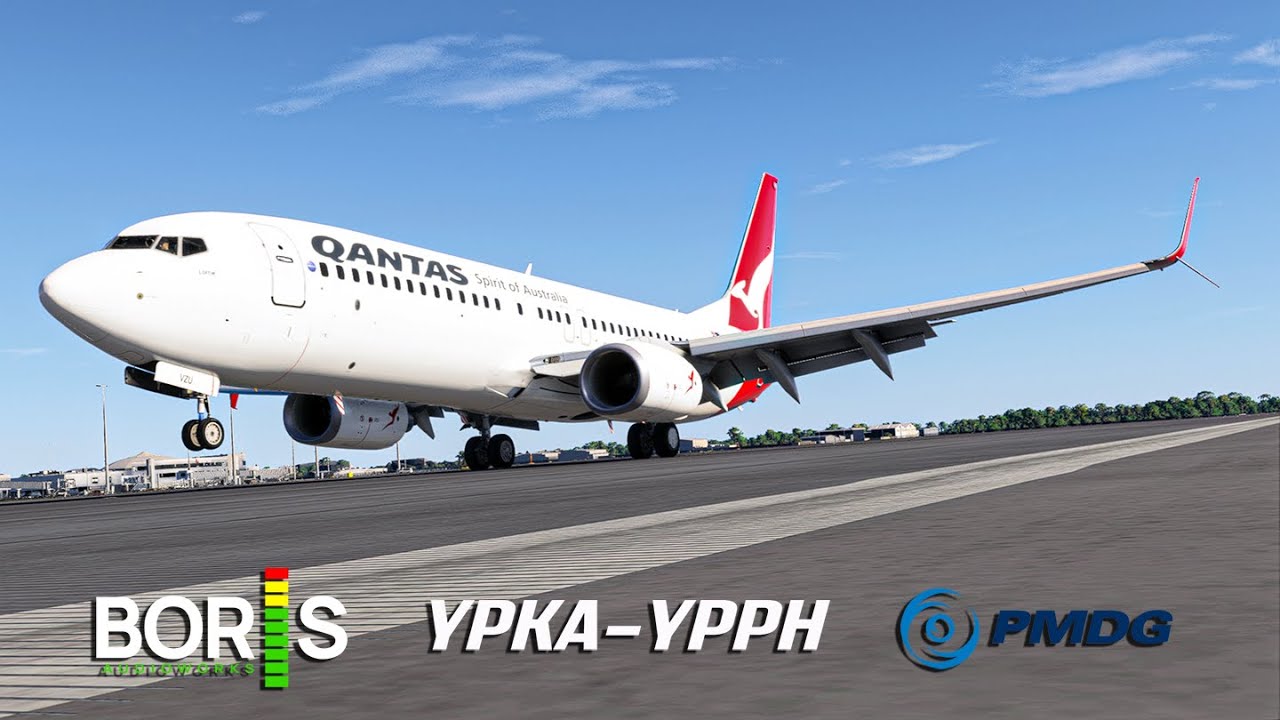 PMDG 737-800 4K Karratha to Perth | Gusty Landing at YPPH in MSFS 2024