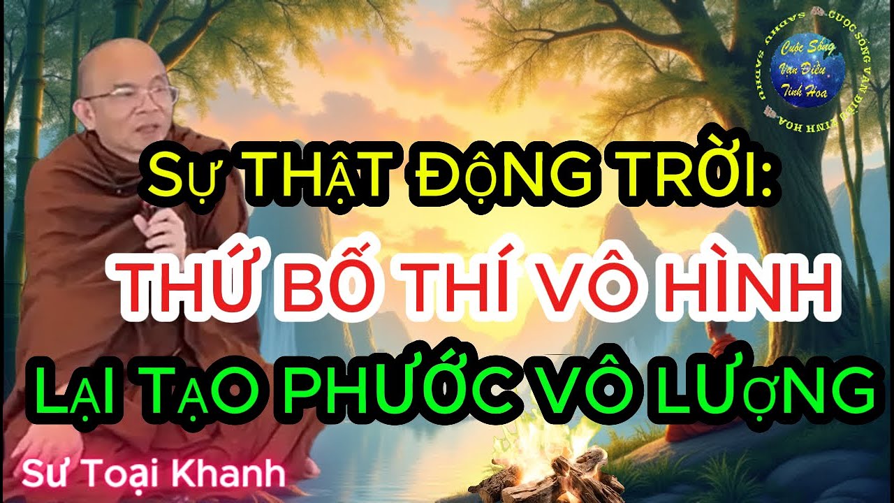 Sự thật động trời: Thứ bố thí vô hình lại tạo phước vô lượng | Sư Toại Khanh.