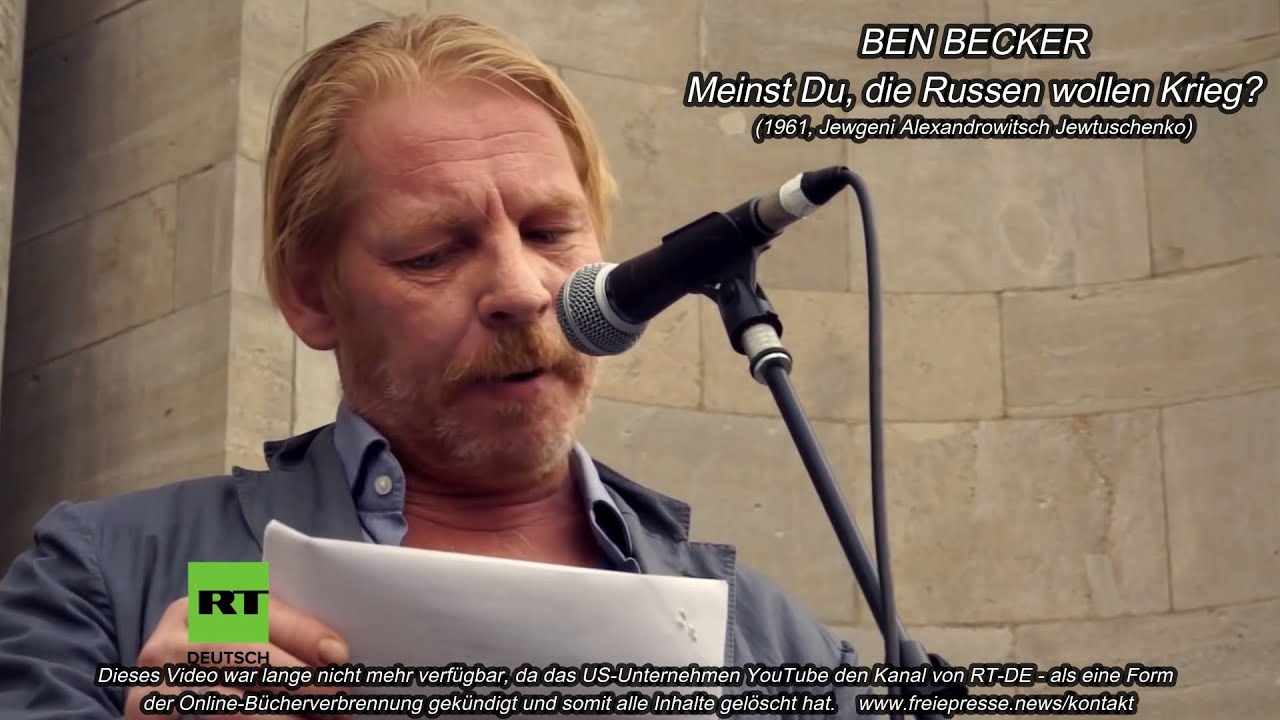 Ben Becker - Meinst du, die Russen wollen Krieg?