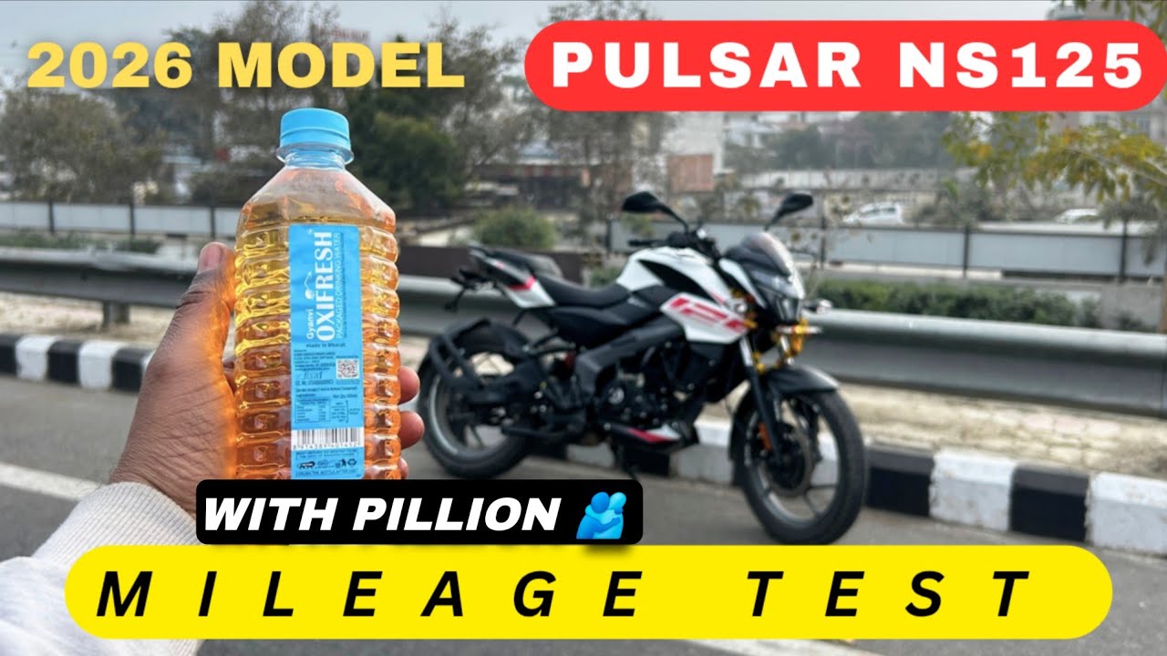 2026 NEW BAJAJ PULSAR NS 125 RIDING MODE II MILEAGE TEST II SHUBHAM YADUVANSHI 