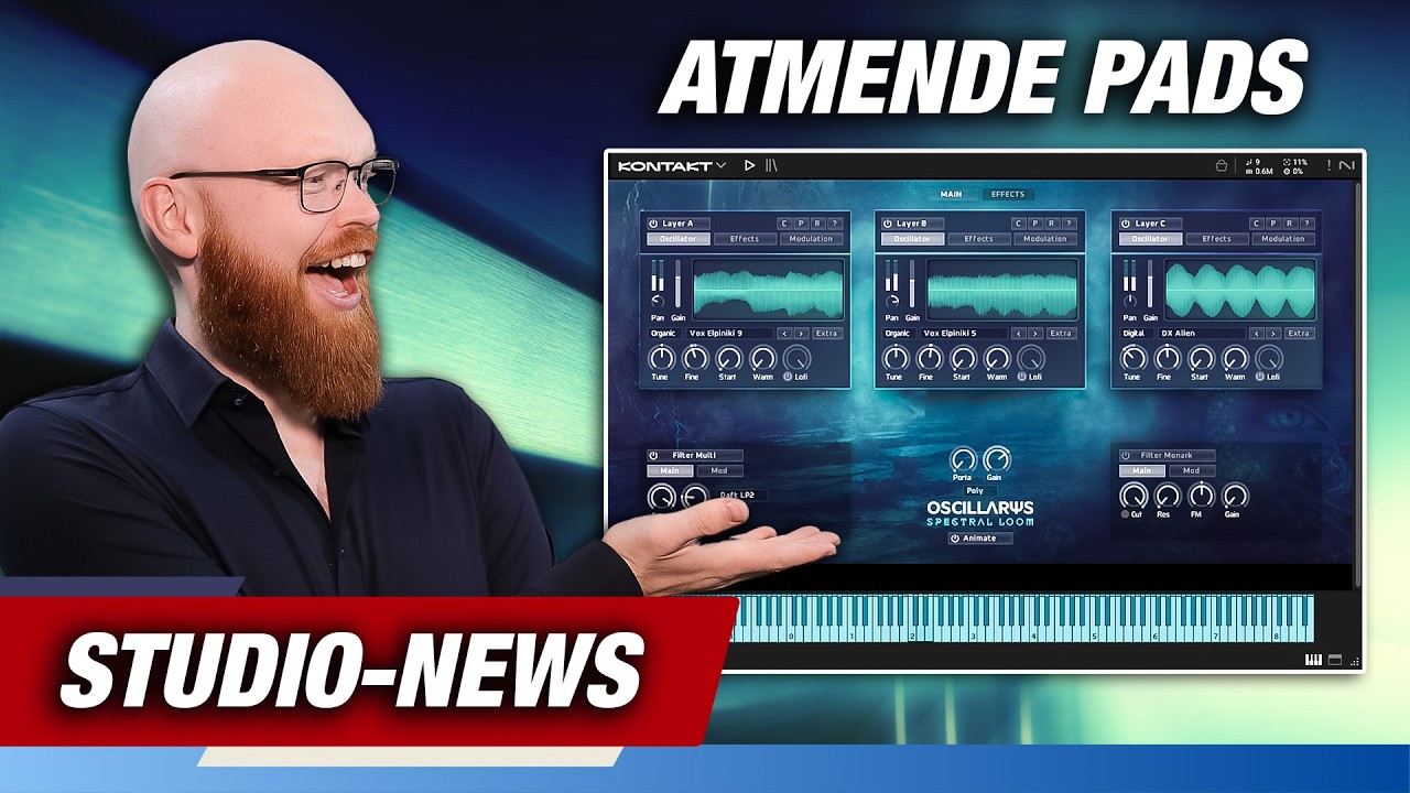 Oscillarys: Der lebendige Ambient-Synth für Kontakt Player (Homestudio-News)