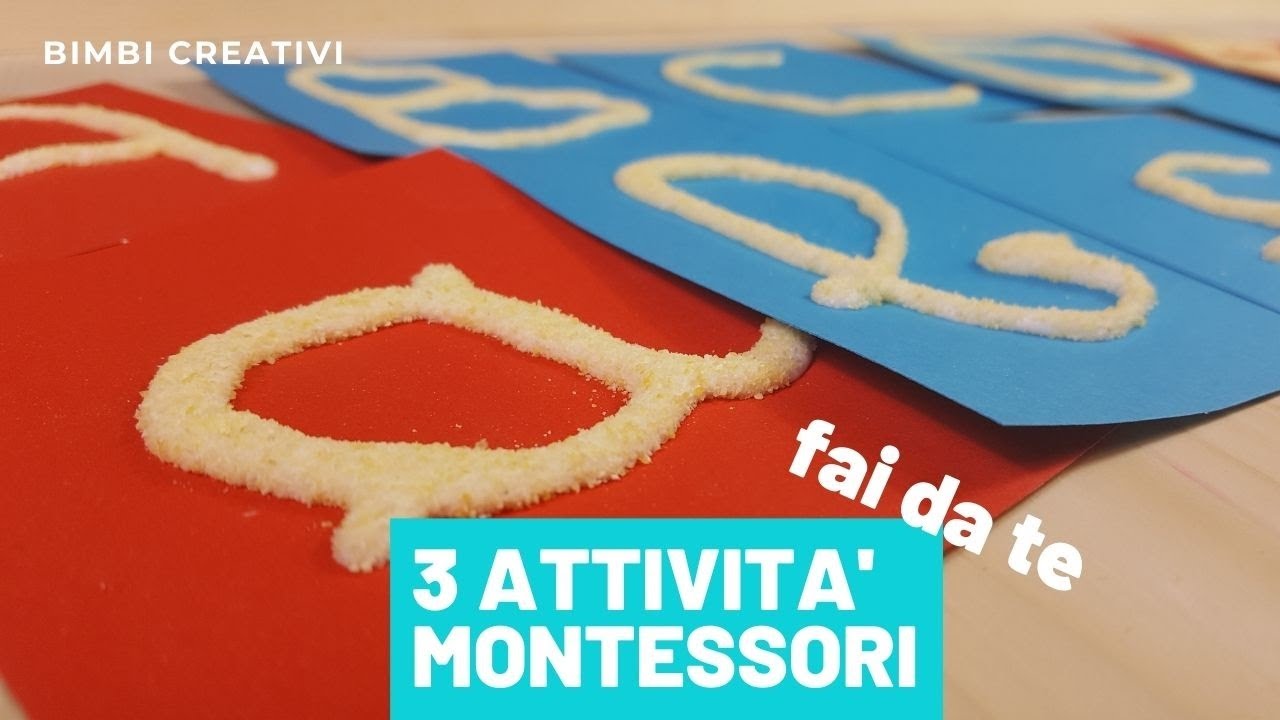 3 attività Montessori fai da te