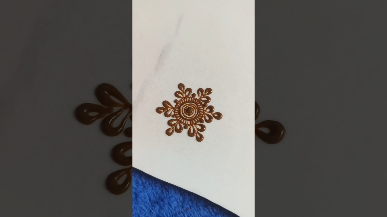 very beautiful henna flower design ✨🌹🤓💥 #kmdesigns