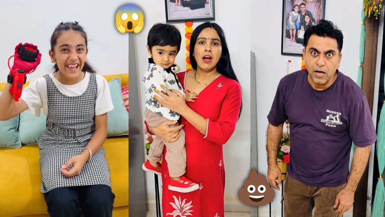 Samayra Ne Papa Ko Mara 😱|| Sukhasan की सबसे फनी वीडियो! हँसी नहीं रुकी तो कहना! 💩 #funny #comedy