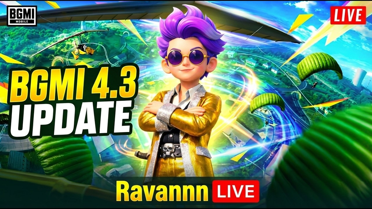 BGMI 4.3 Update - RAVANNN LIVE - BGMI LIVE  #bgmilive #jonathangaming #lolzzzgaming #ravannnlive