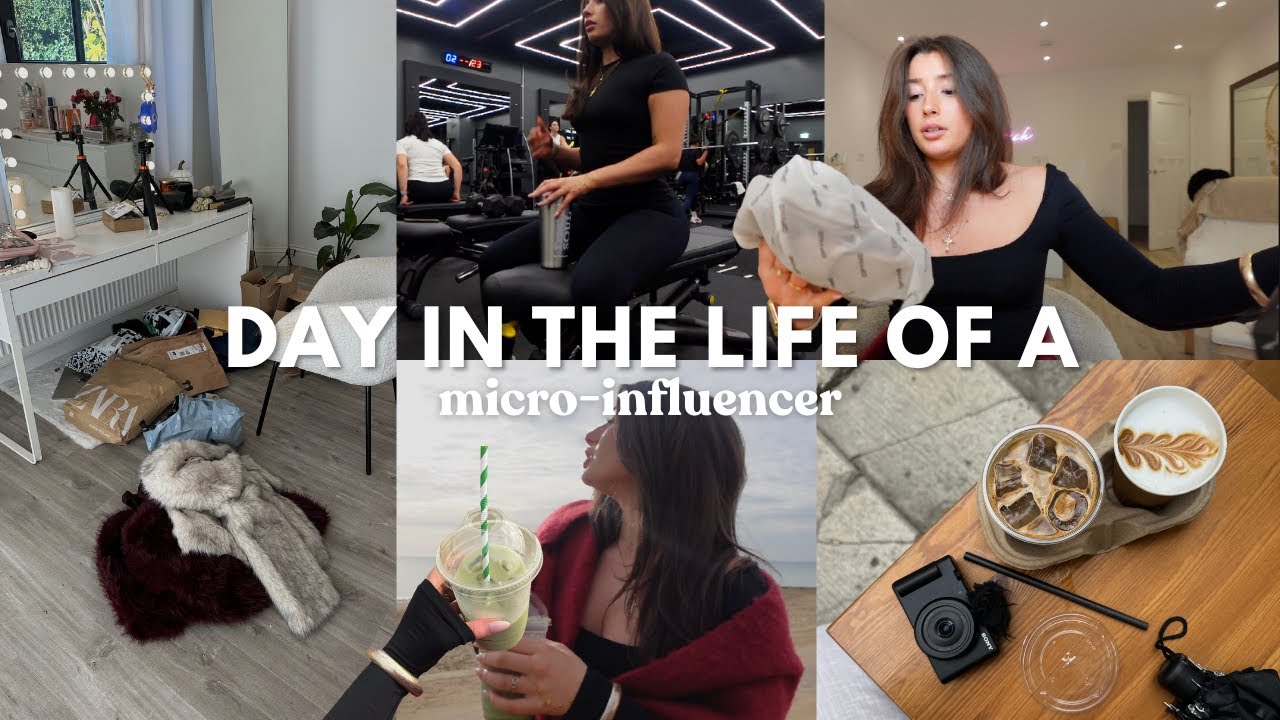 day in my life as a "micro-influencer" 🌟📸 brand deals, PR packages, gym, trying matcha
