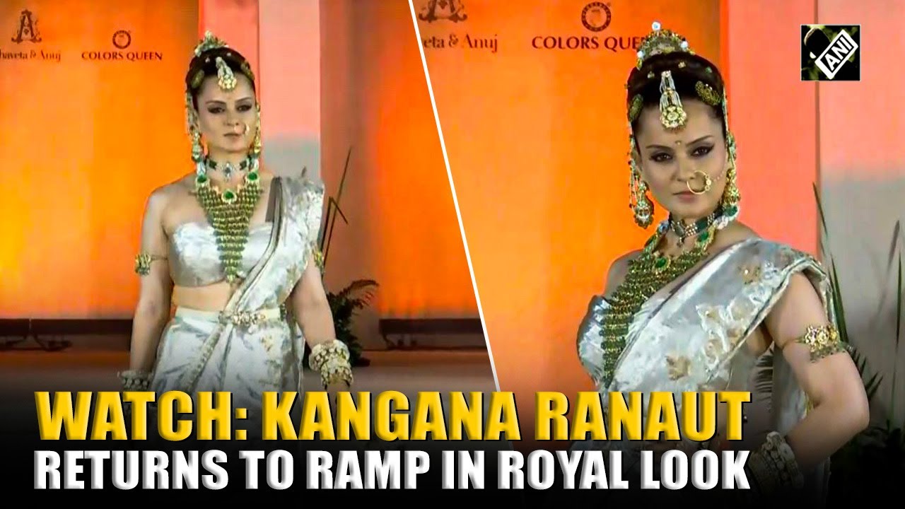 Watch Kangana Ranaut return to the ramp for 'Raabta by Rahul' in a bejeweled royal look