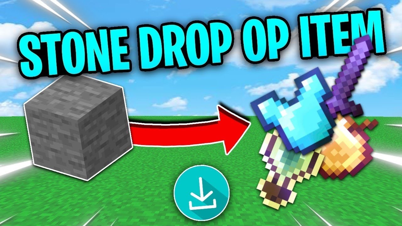 Minecraft PE/BE, But STONE GIVES OP Items Download | 26.3+ | mrgamingisop | Android/IOS, Windows, PS