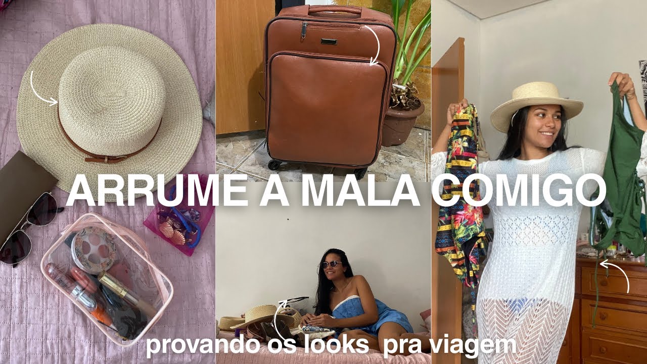 Arrume e Prove Looks Para Viajar Comigo | Montando Mala + Provando Looks