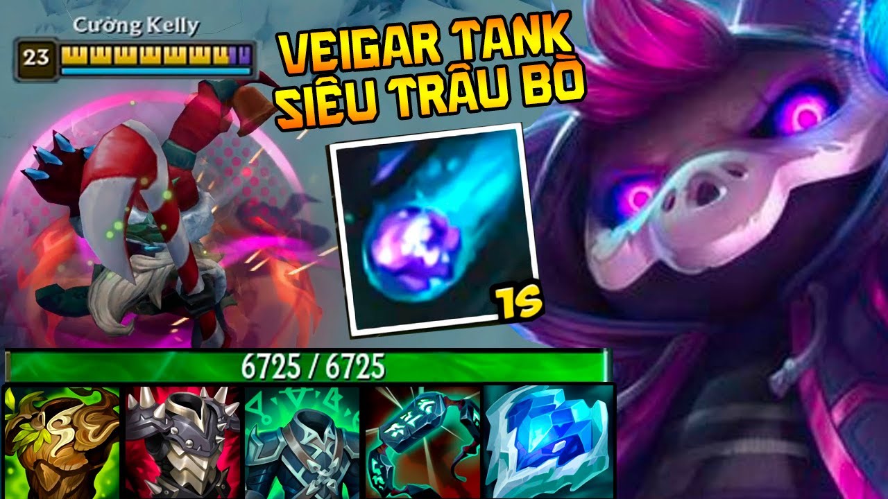 VEIGAR FULL TANK URF 2025: ĐỨNG IM CHO ĐỊCH ĐÁNH ĐỂ RẢNH TAY FARM Q!
