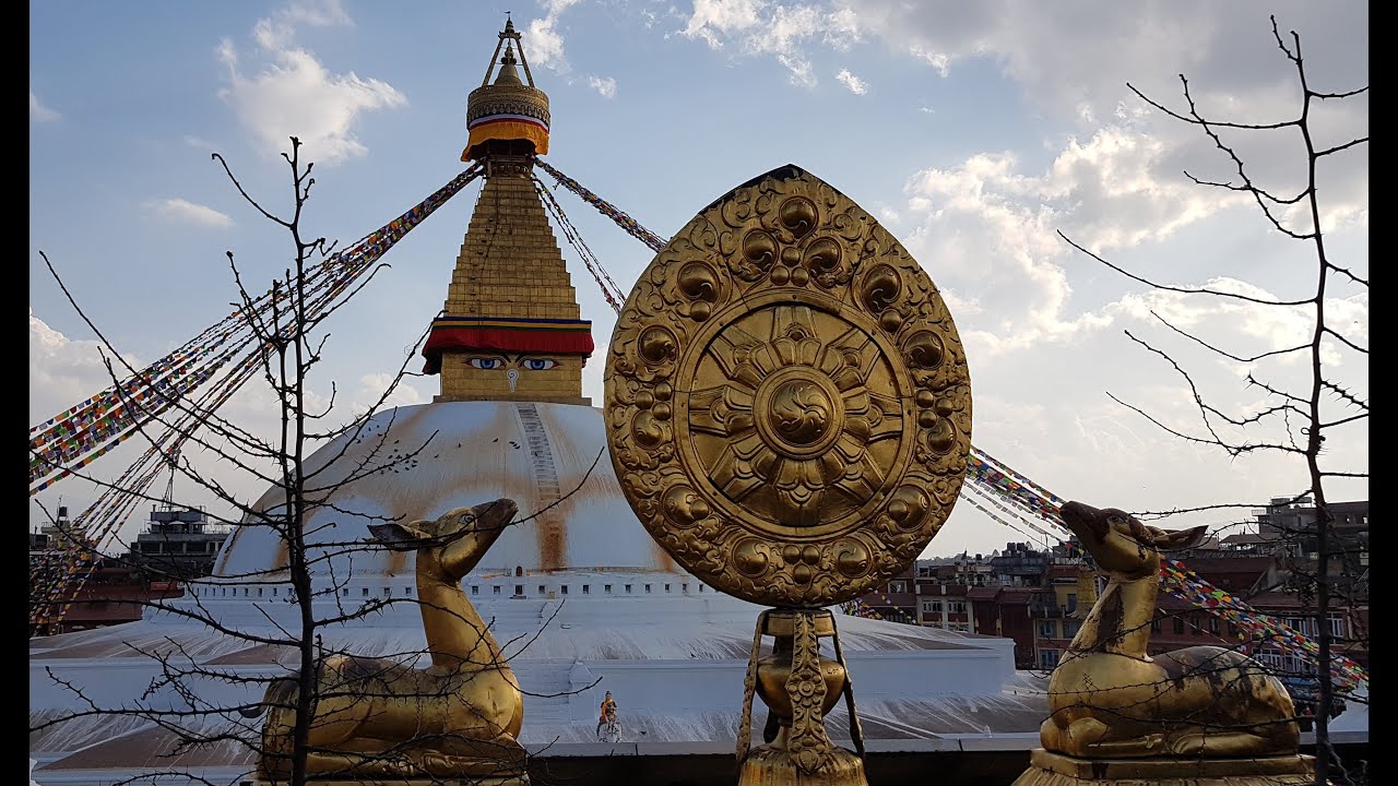 Népal Katmandou  Bodnath  Stupa