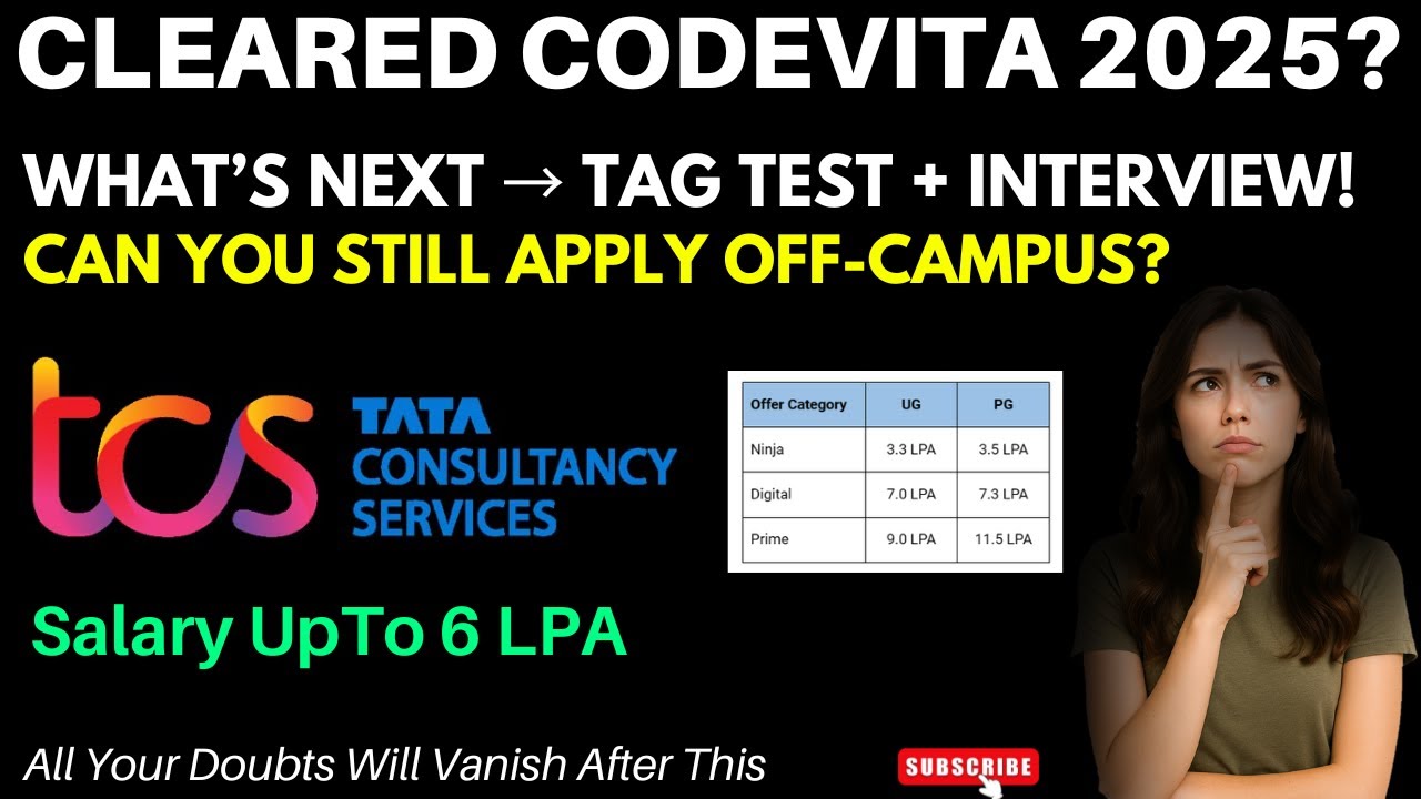 CodeVita Result 2025 Out🔥 | What&rsquo;s Next! 🤔| TAG Test, Interview Path & Off-Campus Chances