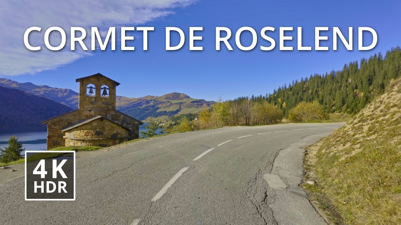 🇫🇷 Осеннее великолепие: Путешествие на автомобиле Cormet de Roselend во Французских Альпах