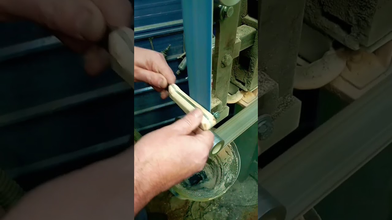 Knife Handle Sanding On The 2 x 72
