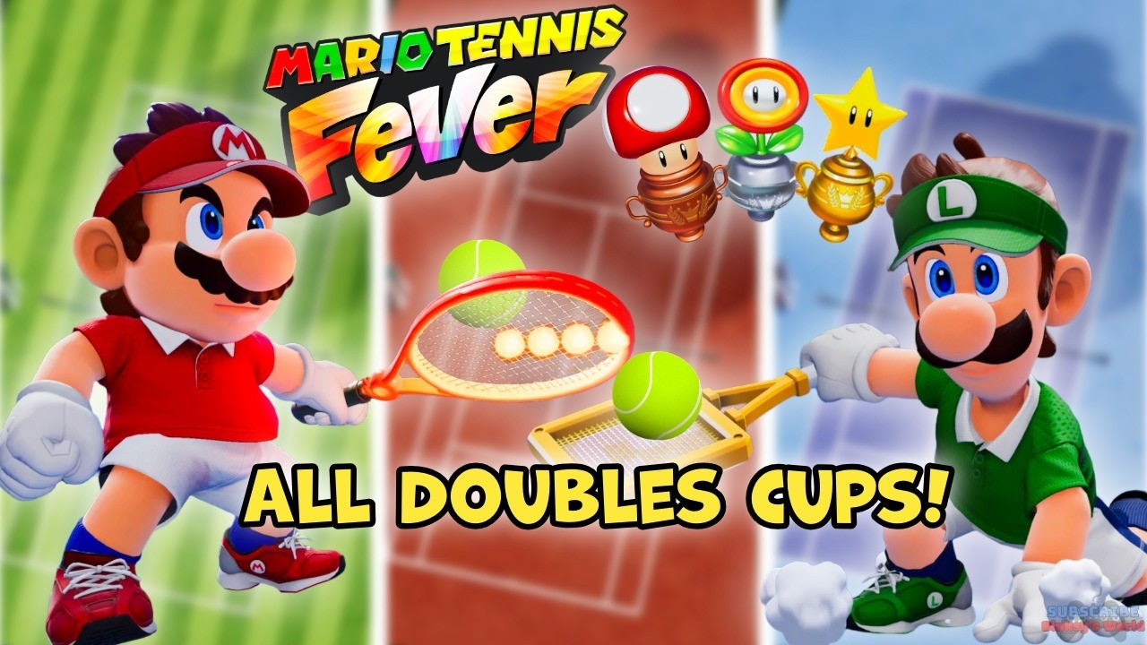 Mario Tennis Fever &mdash; All Doubles Cups, 2 Player - No Commentary (4K, Switch 2).