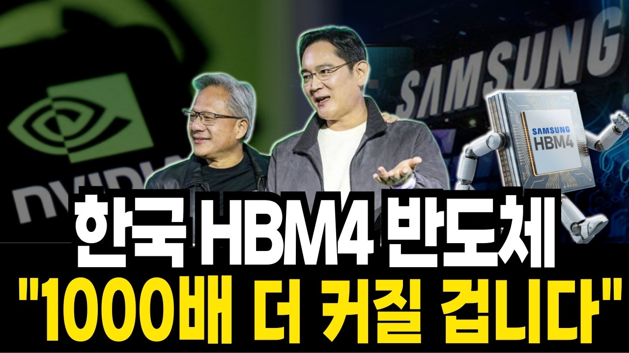 경제학ㅣ삼성이 결국 해냈다 한국 반도체 1000배 더 커질겁니다. '세계 최초' 기술 승인 HBM4 세계최초출하