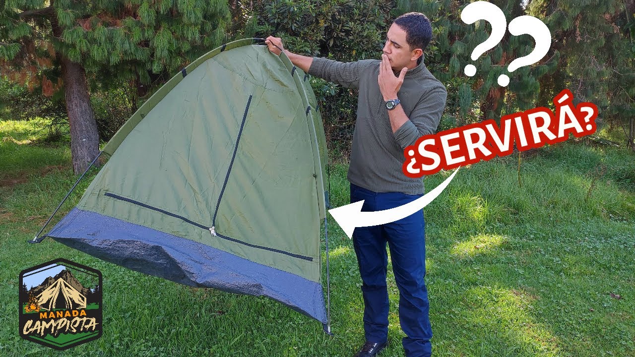 Carpa ECONÓMICA 💩 - ¿Sirve para ACAMPAR ?