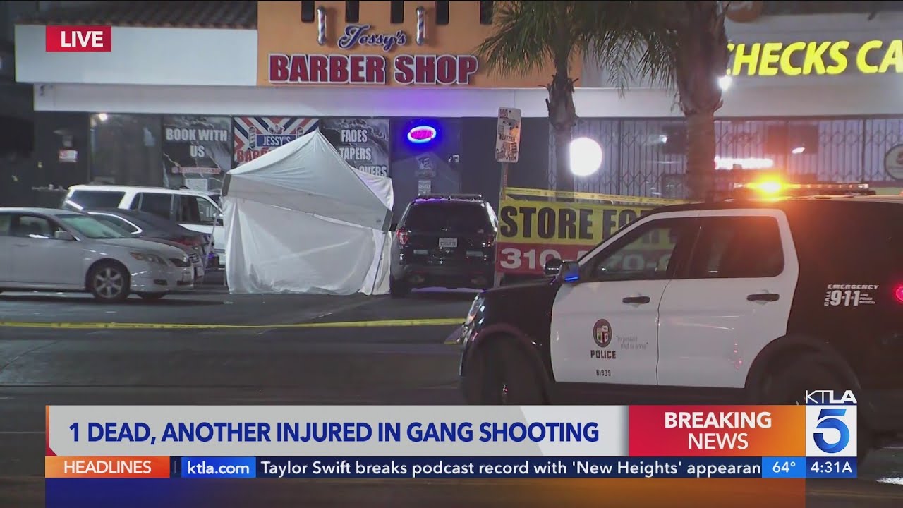 2 shot in another gang incident near South L.A. strip mall