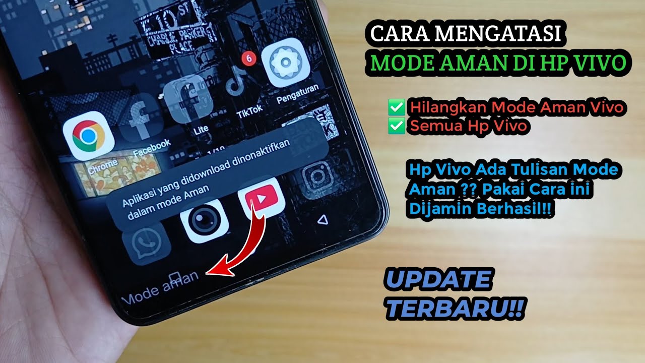 Cara Mengatasi Hp Vivo Mode Aman | Menghilangkan Mode Aman Vivo
