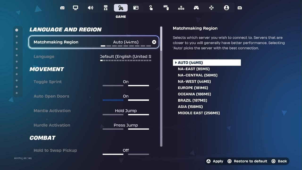 Best conntroler settings