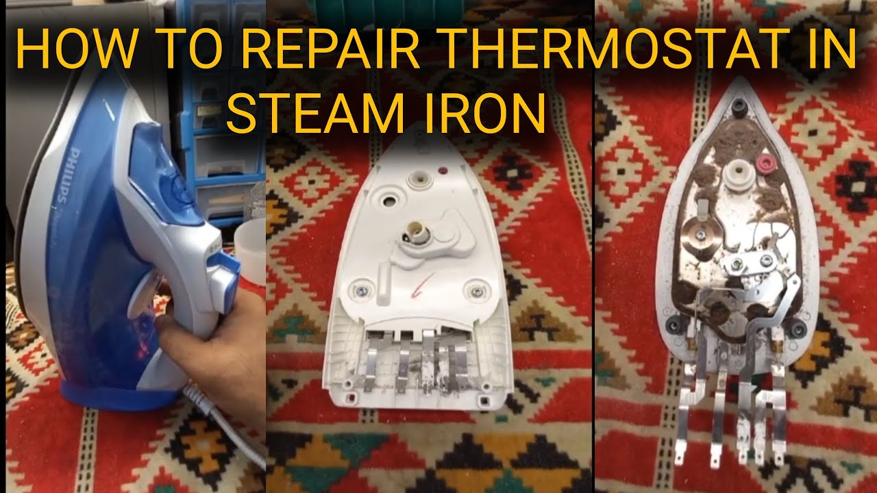 How to repair thermostat in steam iron| Philips iron thermostat| electric iron complete repairing|
