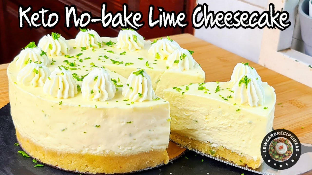 AMAZING NO-BAKE KETO LIME CHEESECAKE | NO EGGS | NO TOOLS | SUPER EASY