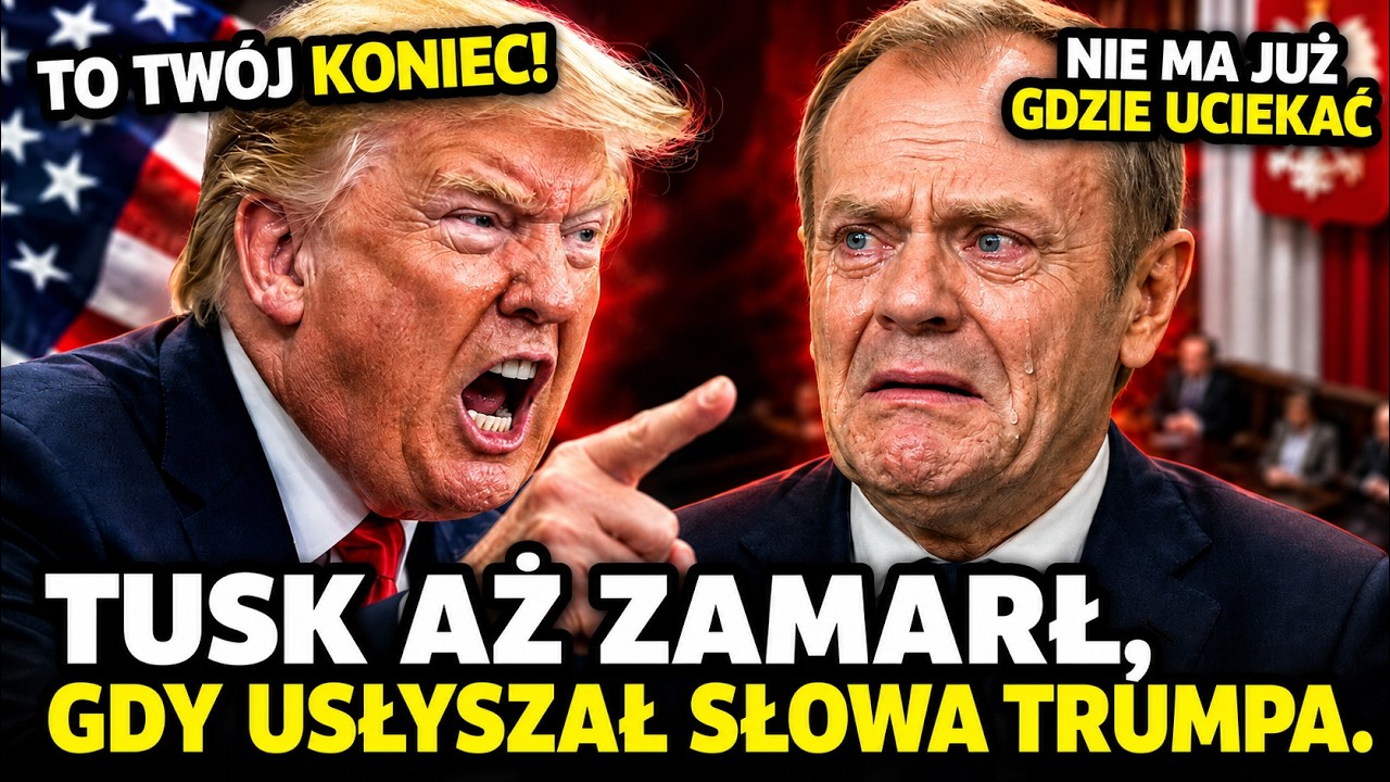 ZACZĘŁO SIĘ! DOLAND TRUMP TYMI SŁOWAMI ZMIAŻDŻYŁ TUSKA! PREMIER PRZEGRAŁ WSZYSTKO!