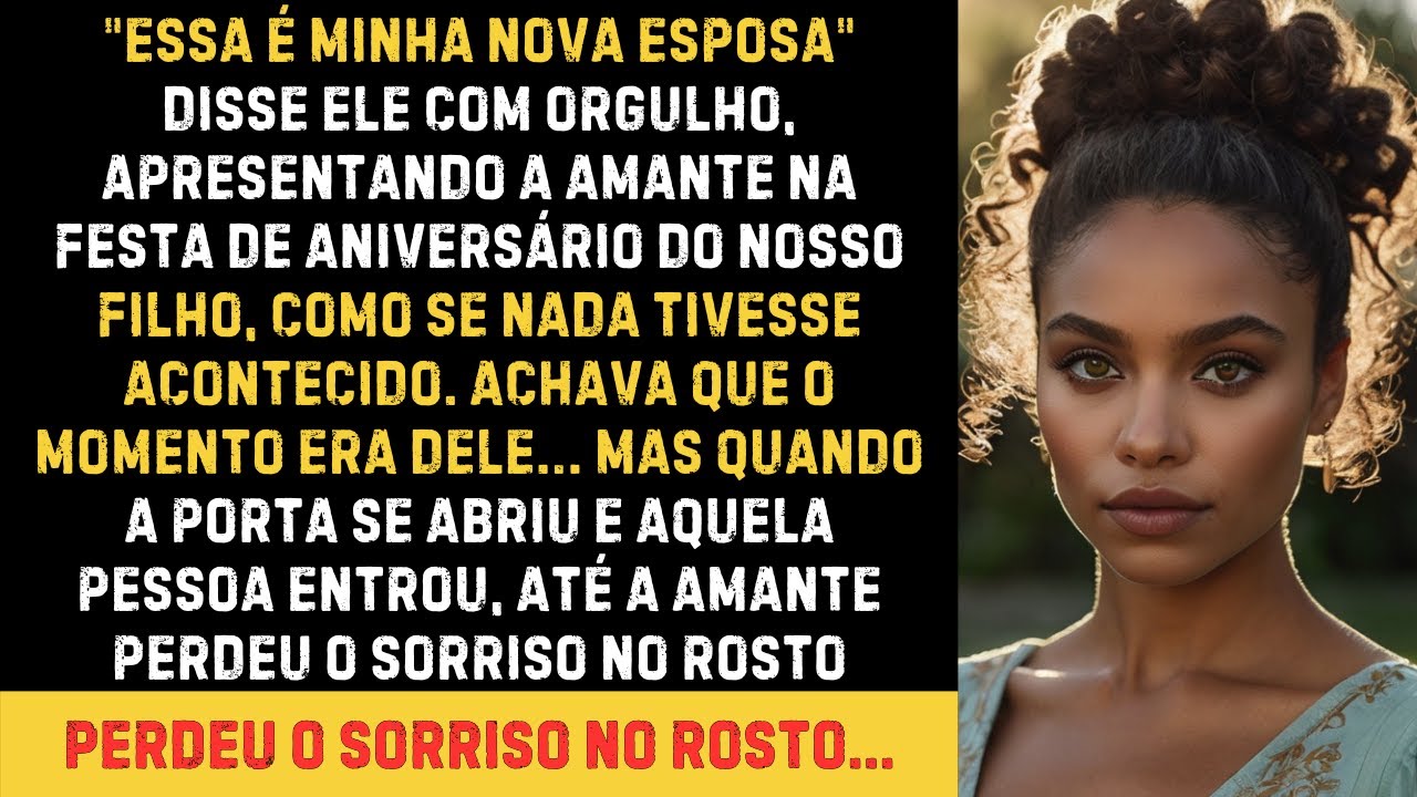 Na festa de aniversário do nosso filho, ele apresentou a amante como 
