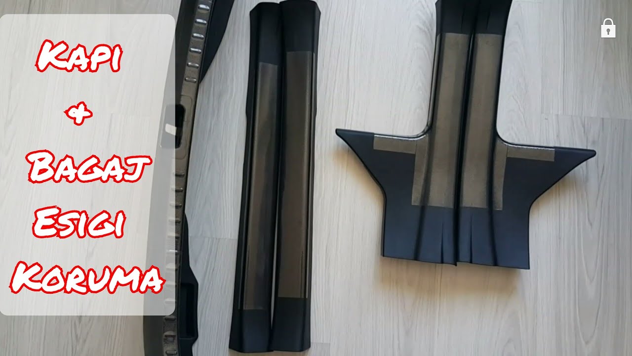 Kapı ve Bagaj Eşiği Plastik Trim Parça Koruyucu Şeffaf Folyo Kaplama