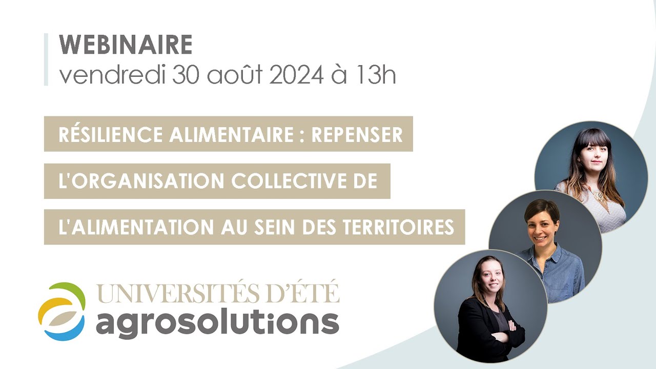 Résilience alimentaire : repenser l'organisation collective de l'alimentation au sein du territoire