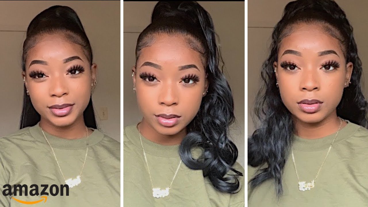 UNDER $10 AMAZON PONYTAIL REVIEW