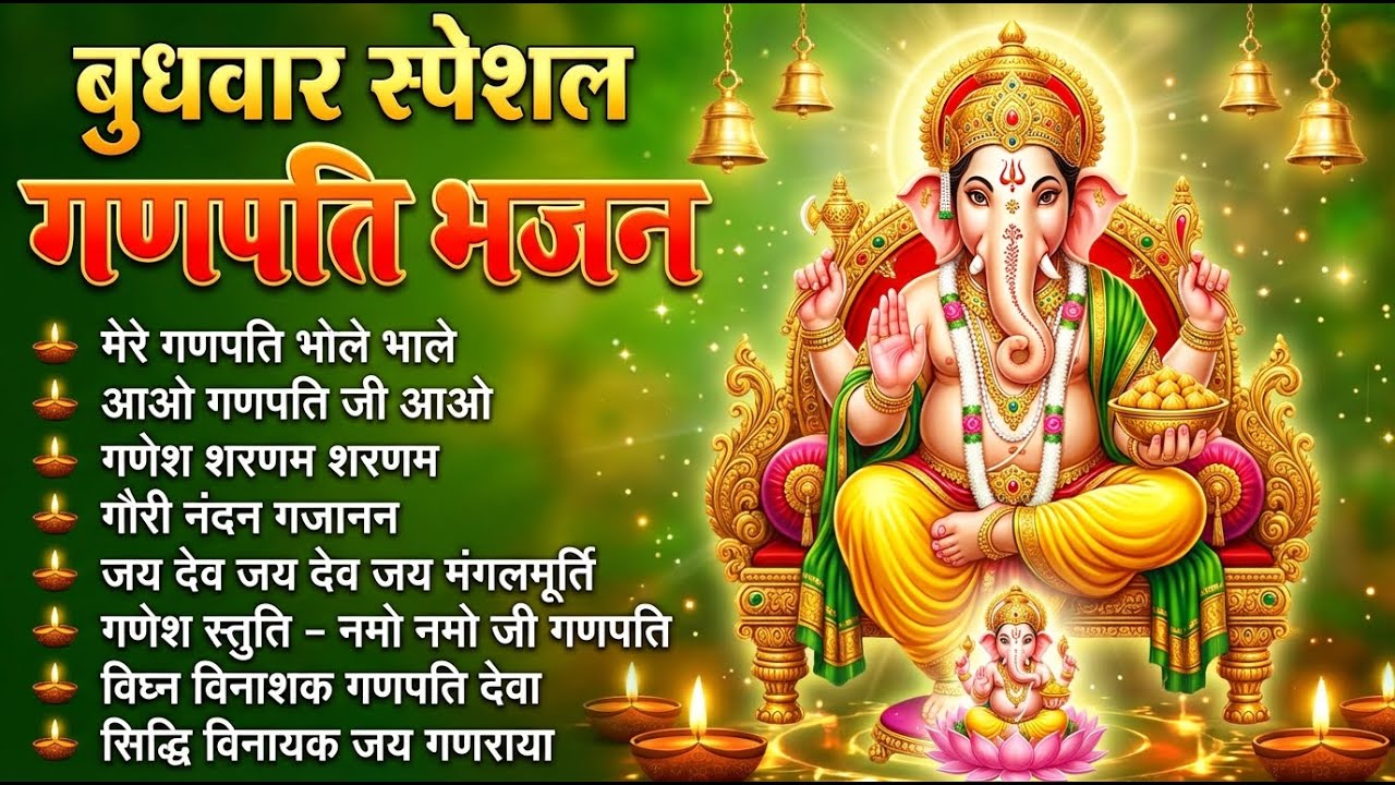बुधवार भक्ति स्पेशल | जय गणेश देवा | गणेश अमृतवाणी | ॐ गं गणपतये नमः | Ganpati Bhajan