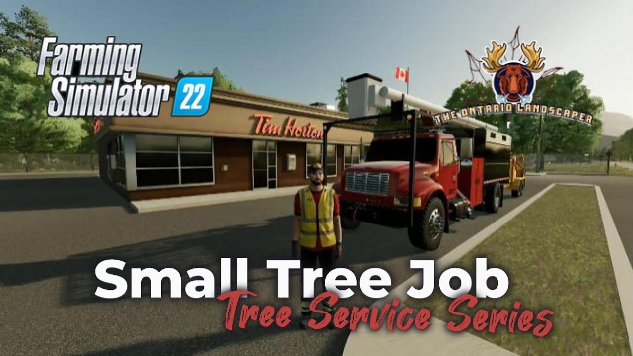 Small Tree Job & New Shop Yard | Tree Service Series Ep.15 | Farming Simulator 22