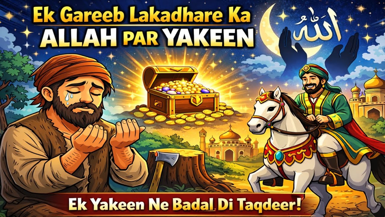 Ek Gareeb Lakadhare Ka Allah Par Yakeen | Ek Yakeen Ne Badal Di Taqdeer | Emotional Islamic Story