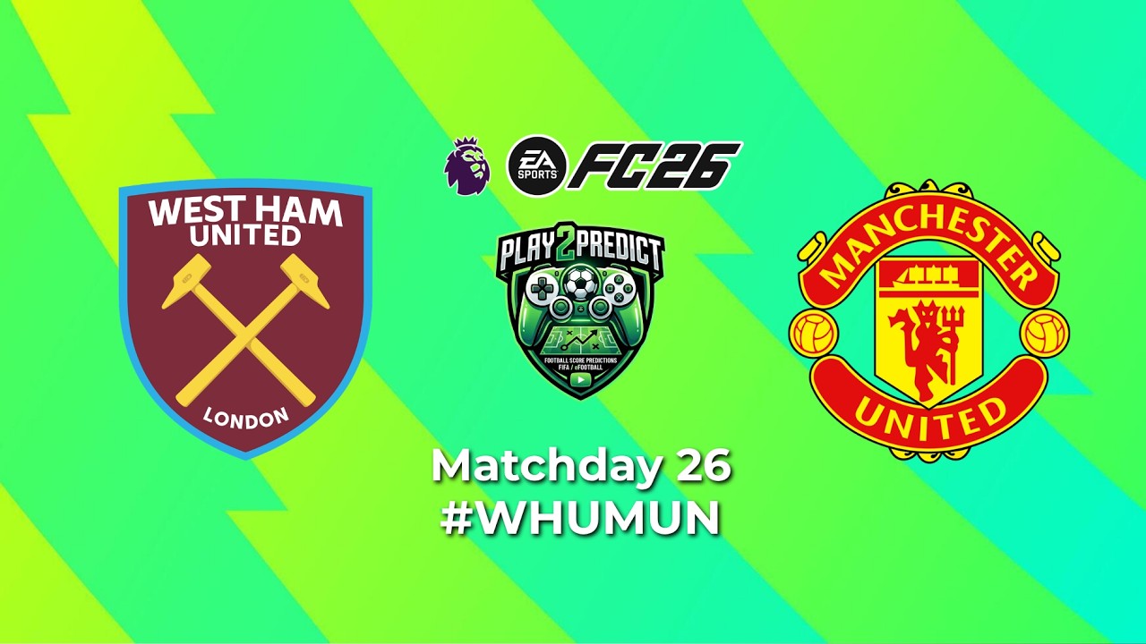 [PREMIER LEAGUE] WESTHAM UNITED vs MANCHESTER UNITED – ROUND 26