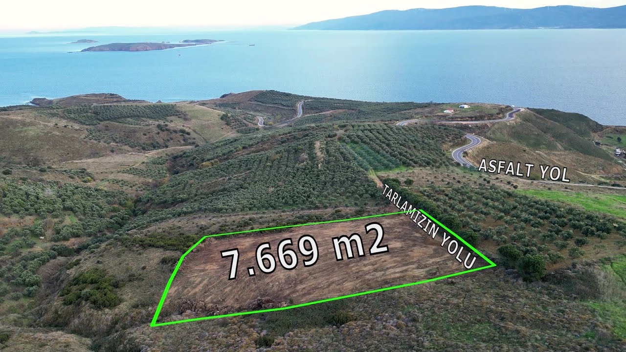 Erdek Çakıl’da Lebi Derya 7.669 m² Arazi – Ömür Boyu Kapanmaz Deniz Manzarası! #erdek #zeytinlik