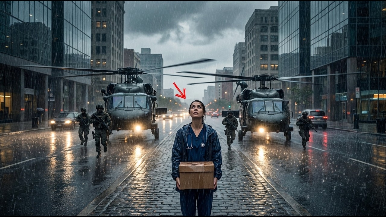Despedida y caminando a casa hasta que dos helicópteros aterrizaron gritando Dónde está la enfermera
