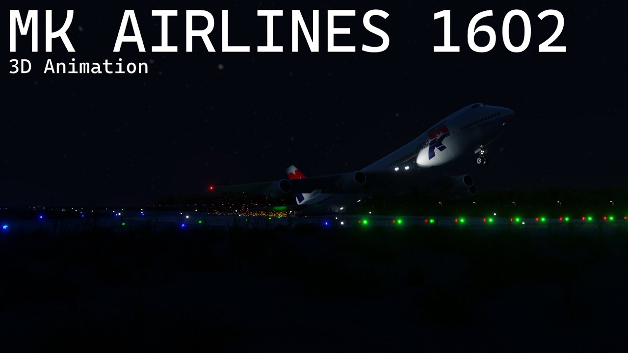 MK Airlines Flight 1602 - Crash Animation