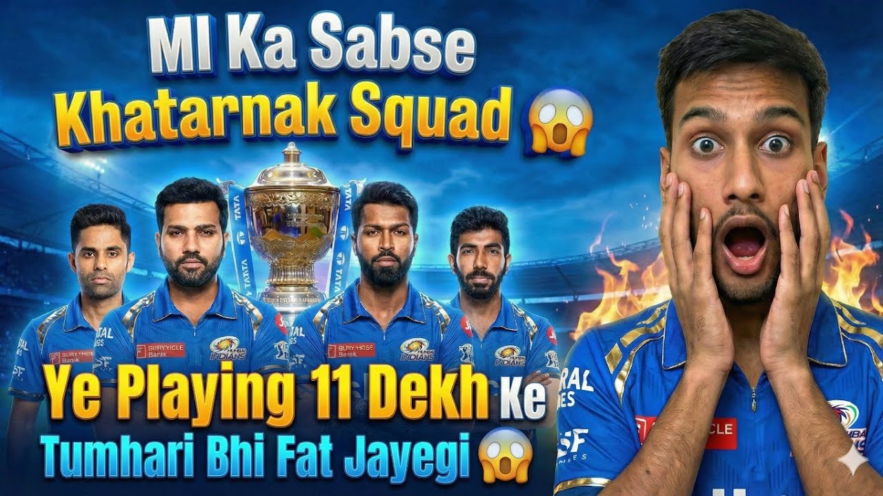 IPL 2026 MI Playing 11 💣 Trophy 🏆 Toh Pakki Hai. Mumbai Indians Strongest X1