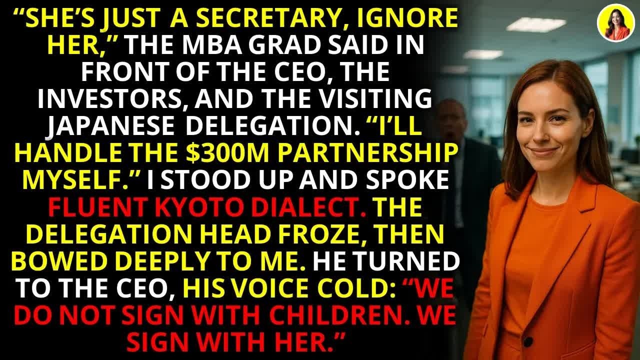 Secretary Outsmarts Arrogant VP with Kyoto Dialect in $300M Deal ｜ Corporate Revenge