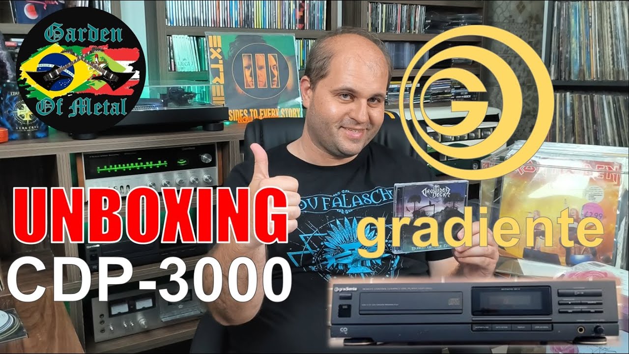 Garden of Metal #081| Unboxing CD Player Gradiente CDP-3000 #coleçãodecds